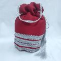 Designer Traditional Potli Bag for Women, Fancy Embroidered Clutch for Bridal, Weddings, and Gifting. 