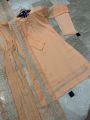 Chiffon New Arrival KAMEEZ SHALWAR  Front Loppi Hand Stitched Button Long Chiffon Shirt With Embroidered Dupatta 3Pcs  TAHI. 