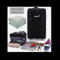 HLNB Expandable Suitcase Bag Foldable Rolling Luggage Bag 3 Lays Waterproof Oxford Duffle Bag Suitcase 5 Wheels for Men Women Lightweight Suitcases Travel Duffel Bags (Black). 