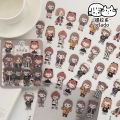 Panda Online 40PCS Mini Cute Girl Clothes PET Stickers Waterproof Album Diary Journal Decorative Scrapbooking Sticker. 