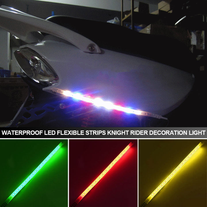FG 1Pc 30cm/60cm Car LED DRL Car Strobe Flash Strip Waterproof LED ...