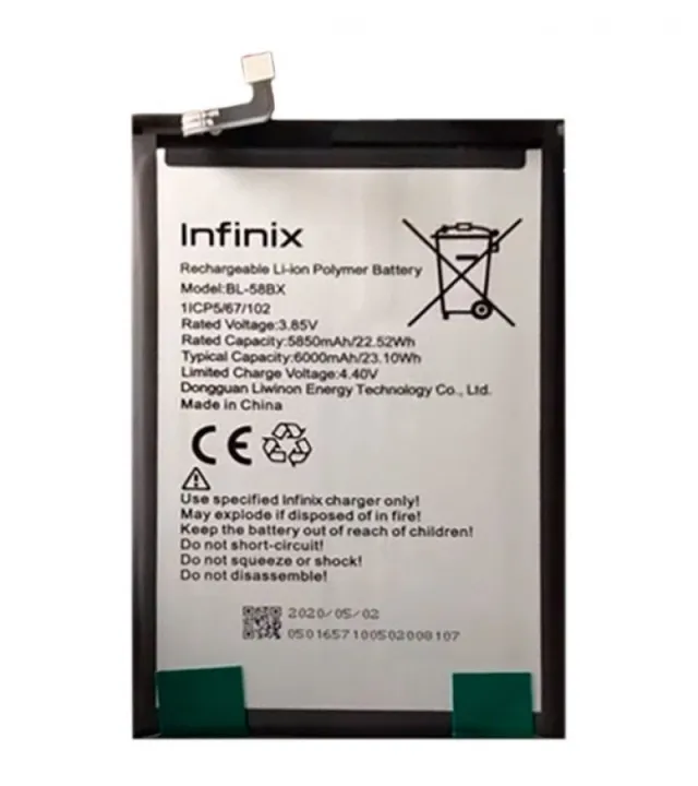 Infinix%20Hot%209%20Play%20battery%20BL-58Bx%20-%20Image%202
