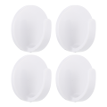 4 PCS Plastic Hooks for Hanging Magnetic Key Holder Fridge Force Hangers White Kitchen Refrigerator. 