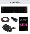 LED Matrix Pixel Panel Bluetooth APP Control Programmable RGB Pattern  Text Animation Display Car Decor Lamps. 
