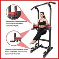Power Tower Pull Up Bar, Adjustable Height Pull Up & Dip Station Multi-Function Home Gym Strength Training Fitness Workout Station. 