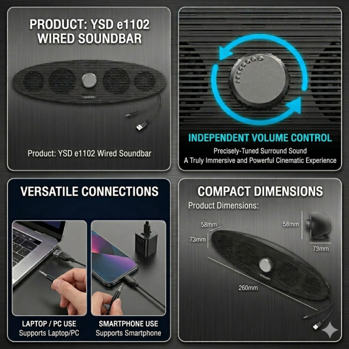 YSD%20E1102%20Original%20Multimedia%20Soundbar%20Dual%20High-Power%20Speakers%20Twin%20Bass%20Diaphragms%20360%C2%B0%20Surround%20Sound%20System%20USB%20Powered%203.5mm%20Wired%20Desktop%20Speaker%20for%20Pro%20Gaming%20PC%20Laptop%20Monitor%20LED%20TV%20High%20Fidelity%20Audio%20Boost%20Stereo%20Soundbar%20-%20One%20Click-Pick%20-%20Image%205