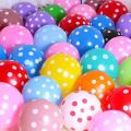 20 Red & White Polka Dots Balloons Pack For Birthday & Anniversary Decoration & Party Balloons Decoration. 