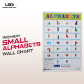 Small Alphabets Wall Chart | abc Wall Poster for Preschool Kids Learning | Bright Color Presentation on 200 grams Laminated Card 20+30 Inches. 