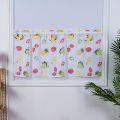 Cafe Curtain Korean Type Printed Small Window Valance Curtain. 