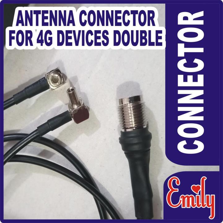 DOUBLE CONNECTOR FOR  DEVICES Antenna Connector For EVO Wingle Charji Internet Devices