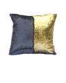 Mermaid Magic Colour Changing Cushion Cover - Golden & Black. 