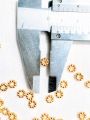 150 / 300 Pcs Gold Plastic Spacer Beads 6mm | Round Flower Shape Spacers for Jewelry Making | DIY Craft Necklace, Bracelet, Earrings, Beading Supplies. 
