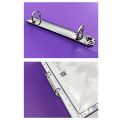 【FUN LIVE】 A4 Clip File Folder Transparent Candy Color Loose Leaf Binder Storage Organizer School Office Supply. 