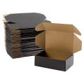 Black Boxes With Lamination - 10/20/50 Boxes Bundle - Hard Black Corrugated Boxes. 