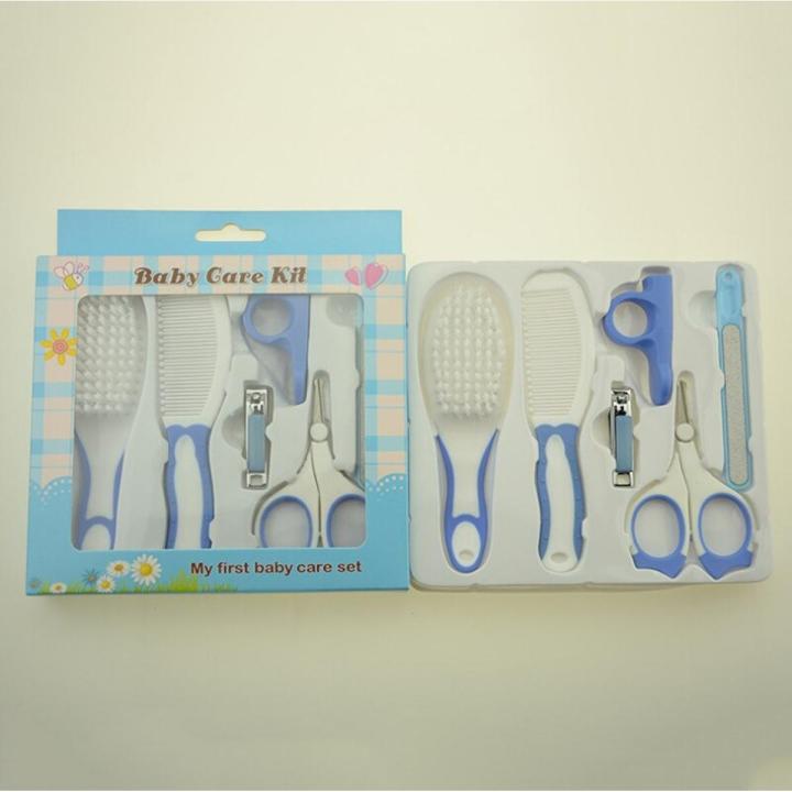 6Pcs Newborn Baby Healthcare Kits Set Babies Nail Hair Manicure Brush Kids Grooming Kit Accesorries
