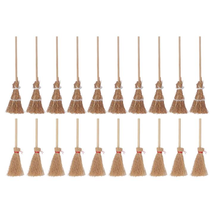 Mini Witch Broom, Widely Applicable Halloween Straw Craft for Role Plays
