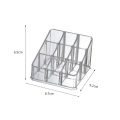 Lipstick Holder Make-up Organizer Cosmetic Storage Box Lip Gloss Storage Rotating Display Stand Transparent Plastic Storage Box. 