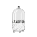 Makeup Brush Holder with Lid 360 Rotating Clear Dustproof Make Up Brushes Container -D Easy to Use. 