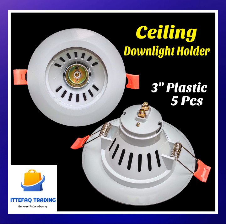 5Pcs%20Ceiling%20Downlight%20Bulb%20Holder%20Cieling%20Light%20Holder%20Screw%20type%20E27-3%20Inch%20PVC%20Plastic%20-%20Image%202