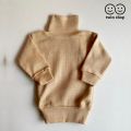 Pack of 3 High Neck for Kids| Winter Wool Full Sleeve Highneck for Children| White Skin Black Color. 
