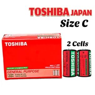 (Pack of 2) Cell Size C Batteries Original 1.5V