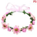 Handmade Fabric Adjustable Wreath Head Wear Wedding Decoration Flower Crown Bride Hair Accessories Flower Wreaths. 