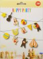 JUNGLE CUTOUT BANNER ( BEAR KANGAROO AND SLOTHS ANIMAL CUTOUT BANNER ). 