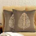 1 PIECE Luxury Velvet Laser Cut Sofa Cushion Cover  Velvet Cushion Designed With Leaser Work, 16*16 FRONT, Silk with Side Zip 1 Piece. 