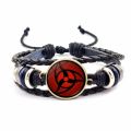 1 x Bracelet Japan Anime Naruto Bracelet Uchiha Clan Sharingan Eye Glass Cabochon Bracelets Jewelry Gifts. 