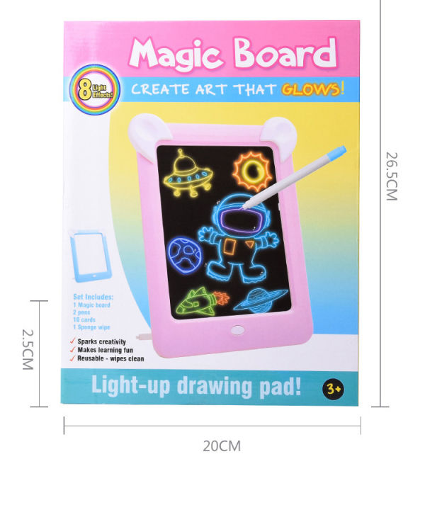 Educational%203D%20Magic%20led%20Colorful%20Drawing%20Board%20-%20Creative%20light%20up%20Drawing%20Board%20With%20Pen%20for%20School%20Children%20Magic%20Pad,%20Drawing%20Pad,%20Sketch%20Pad,%20Writing%20Pad%20for%20Kids%20-%20Create%20Art%20That%20Glows,%20Painting%20and%20Learning%20Tablet%20for%20Kids%20Magic%20Light%20Up%20Drawing%20-%20Image%207
