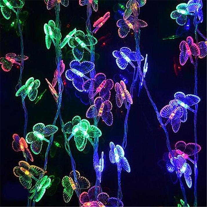 Butterfly Fairy Color Changing Light LED Lights Night Atmosphere - 30 Butterflies Lights