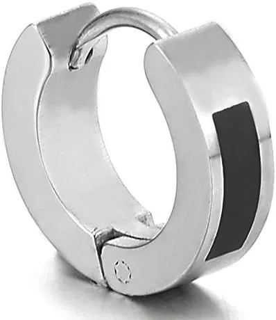 Italian%20Hoop%20Earrings%20Stainless%20Steel%20Men's%20Women's%20Ring%20Earrings%20Silver%20Black%20Diamond-Cut%20Stone,%20Set%20for%20Both%20Ears%20Thick%20Original%20Stainless%20Steel%20Earrings%20Men's%20Earrings%20Stainless%20Steel%20High%20Quality%20-%20Image%203