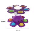 1PCS New Anti Stress Push Bubble Fidget Spinner Face-Changing Sensory Toy Push popete Spiner Stress Relief Fidget Toys For Kids. 