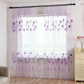 bellylady Printed Tulle Transparent Window Screen Bedroom Balcony Curtain. 