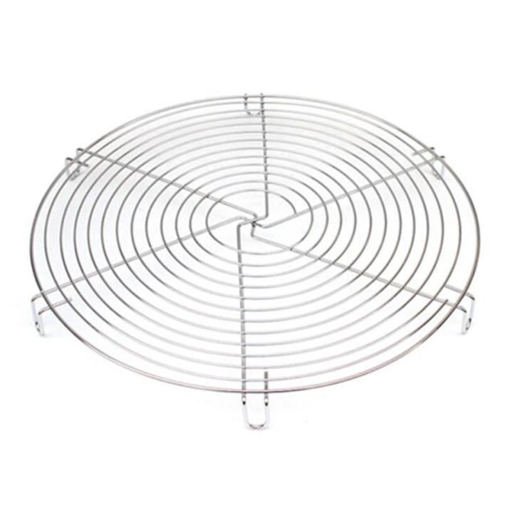 Round Cake Cooling Rack Stainless Steel Wire Cooling Grid Wire Tray Round Cookies Biscuits Bread Baking Tray