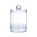 Two-Layer Acrylic Organizer Transparent Round  Storage Box CottonBud Cotton Bud Puff & Pad Box Cosmetics Holder. 