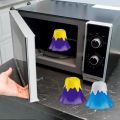 Microwave Oven Cleaner Erupting Volcano Shape Cleaner Quality Volcano Kitchen Gadget In Minutes Cleaning Tool Home Kitchen BT. 