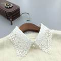 Lapel Fake Collar Detachable Collar for Party Accessories Sweater T Shirt White. 