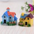 Mini Miniature House Villa Woodland Fairy Figurines Castle Fairy Garden Miniatures Castles Terrarium Figurines Garden Decoration. 