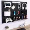 Ready Stock Pegboard Organizer table peg board wall hanging board Steel Hook/Clip/Container/Holder/Shelf for Pegboard stand - DIY Storage to Organise Organizer Black Hanging Hole Board Room Decor Accessories penyepit papan notice papan kenyataan. 