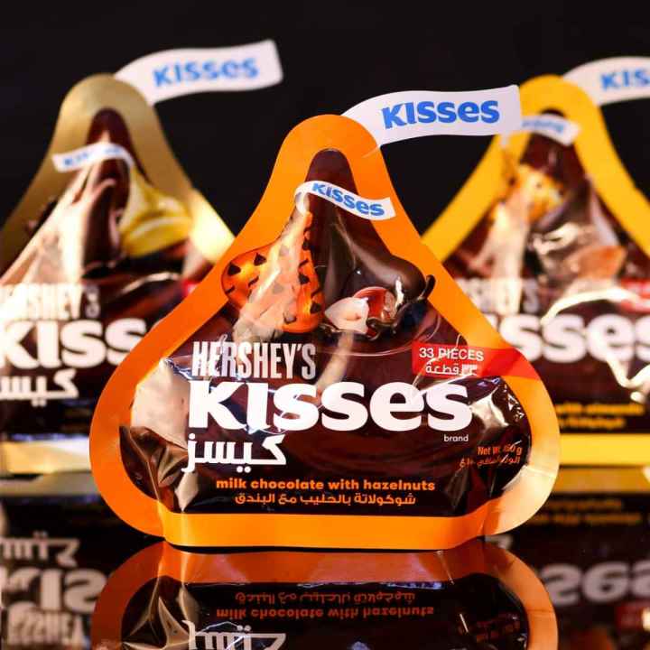 HERSHEY’S KISSES MILK CHOCOLATE WITH HAZELNUT