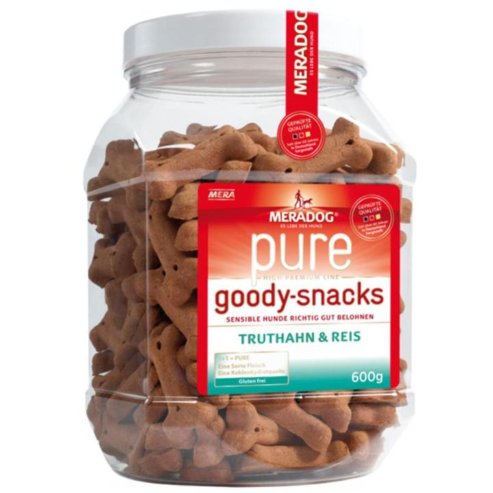 Meradog Pure Goody Snacks - Turkey & Rice Treats, 600g