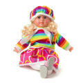 5 Poems Doll, Singing Soft Push Stuffed Doll Baby Girl Toy for Kids( Multi Color). 