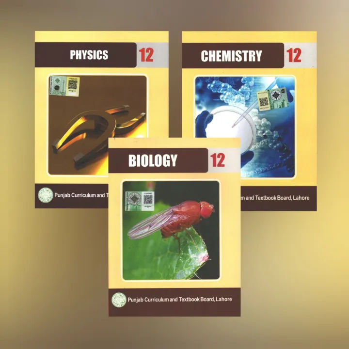 Set of 3 books: Biology Class 12 Punjab Textbook Board PTB - Chemistry ...