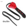 Rubber Strap Wrench Industrial Accessories Adjustable Wrench for Plumbing Truck. 