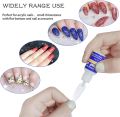 Pack of 5 Artificial Nails Glue MAGIC ARMOR Nail Glue for Acrylic Nails, Professional Nail Tip Glue Nail Glue for Press On Nails False Nails Fake Nails Tips Glue Adhesive Glue for Acrylic Art Broken Long Lasting  3g. 