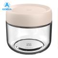 GOIKEA Sealed Jar with Wide Mouth Stackable Glass Sealing Jars with Leak-proof Lid for Home Supplies Moisture-proof Wide Mouth Design Leak-proof Storage Jar with Groove Design. 