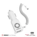 SIGMA Diamond Series – iPhone Single USB Car Charger 5S | Fast Charging | Compact Design | Smart IC | iOS Compatible. 