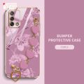 Love Bracelet case for OPPO F19 Back Cover Bauhinia Flower Case OPPO A74 A95 4G. 