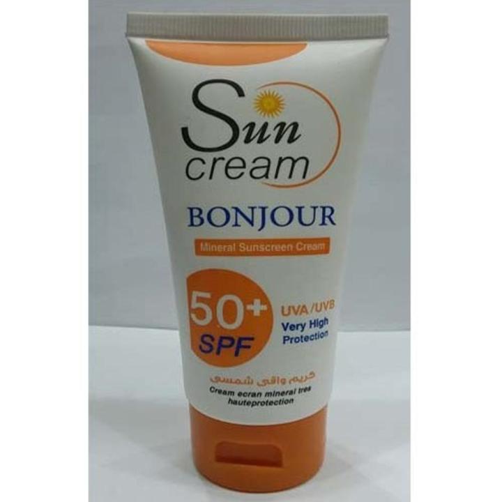 Bonjour Sun Cream UVA/UVB Very High Protection Spf 50+ 80ml Made In U.A.E